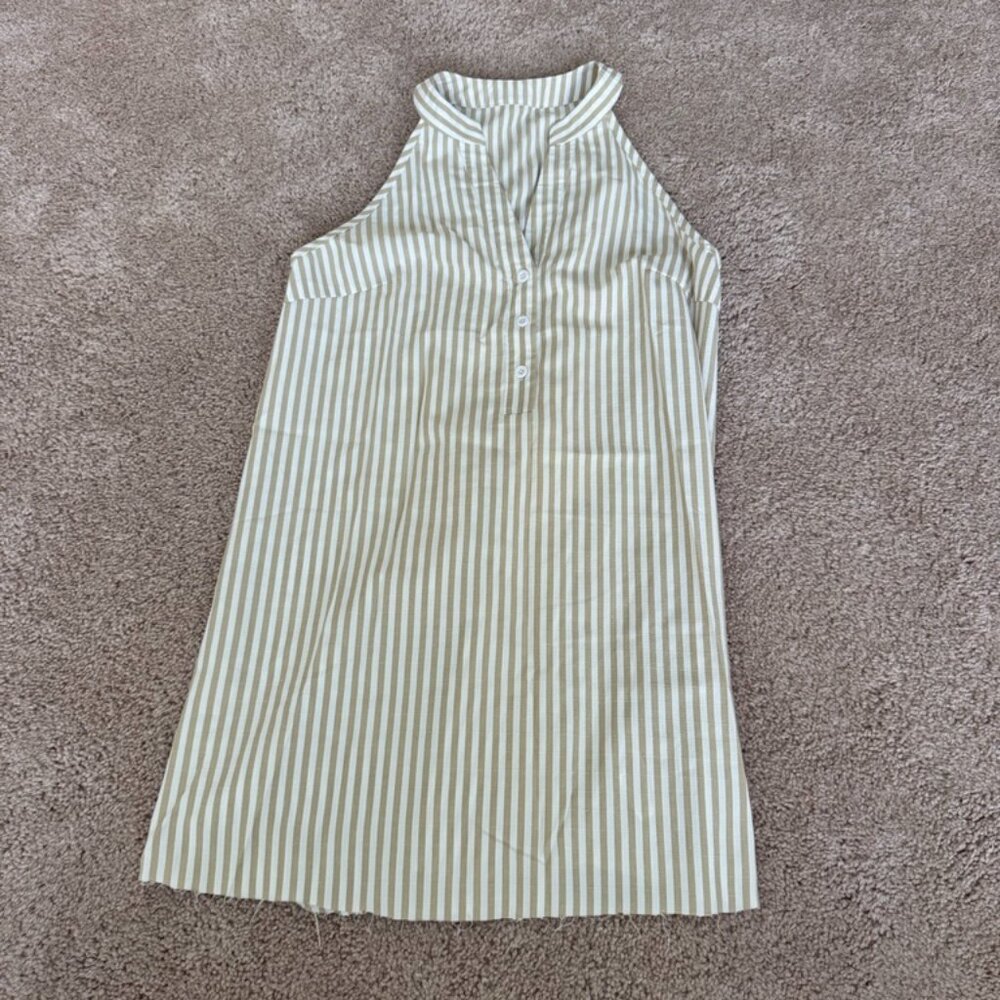 Striped halter dress